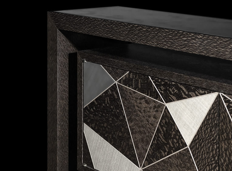 Black Marquetry Cabinet
