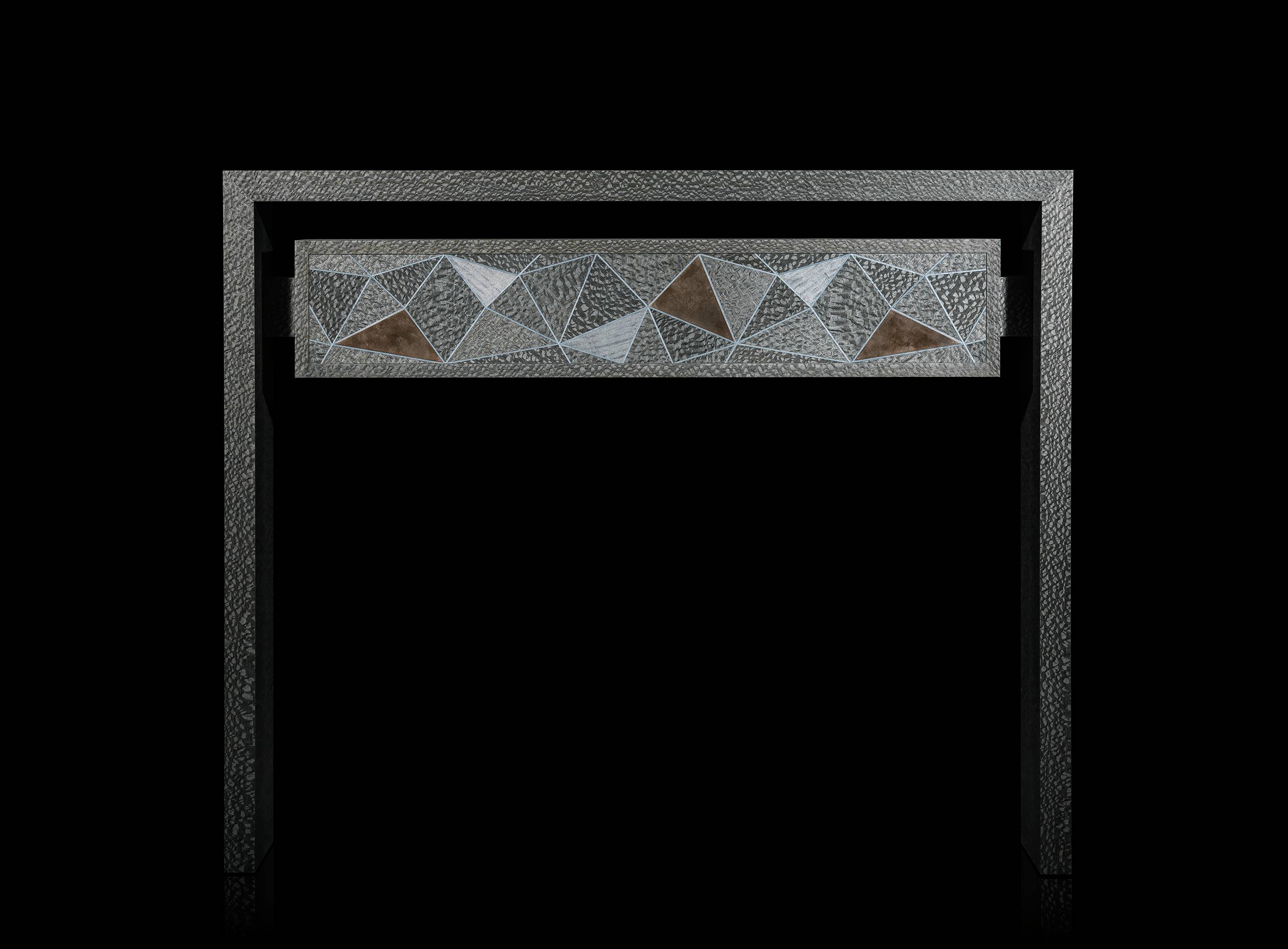 Blue Marquetry Cabinet